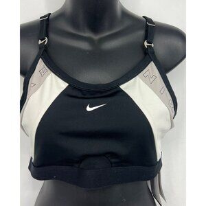 Nike Women XL Extra Large Training Sport Bra Black White Crossback NWT New